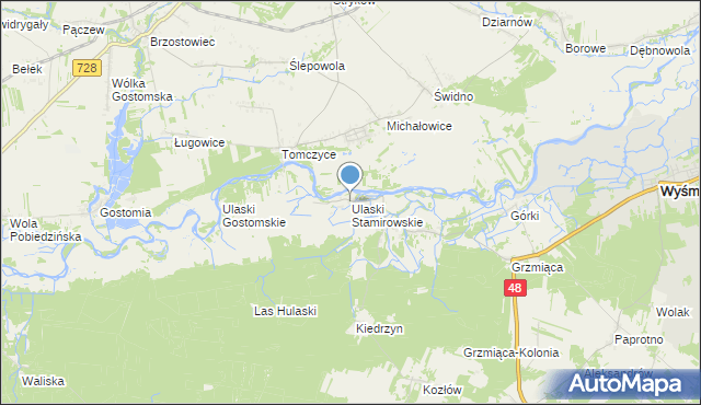 mapa Ulaski Stamirowskie, Ulaski Stamirowskie na mapie Targeo